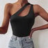 'Ophelia' One Shoulder Cutout Camisole - Celes Fashion
